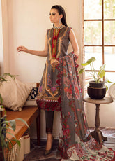 Gulaal Embroidered Lawn Unstitched 3 Piece Suit - 08